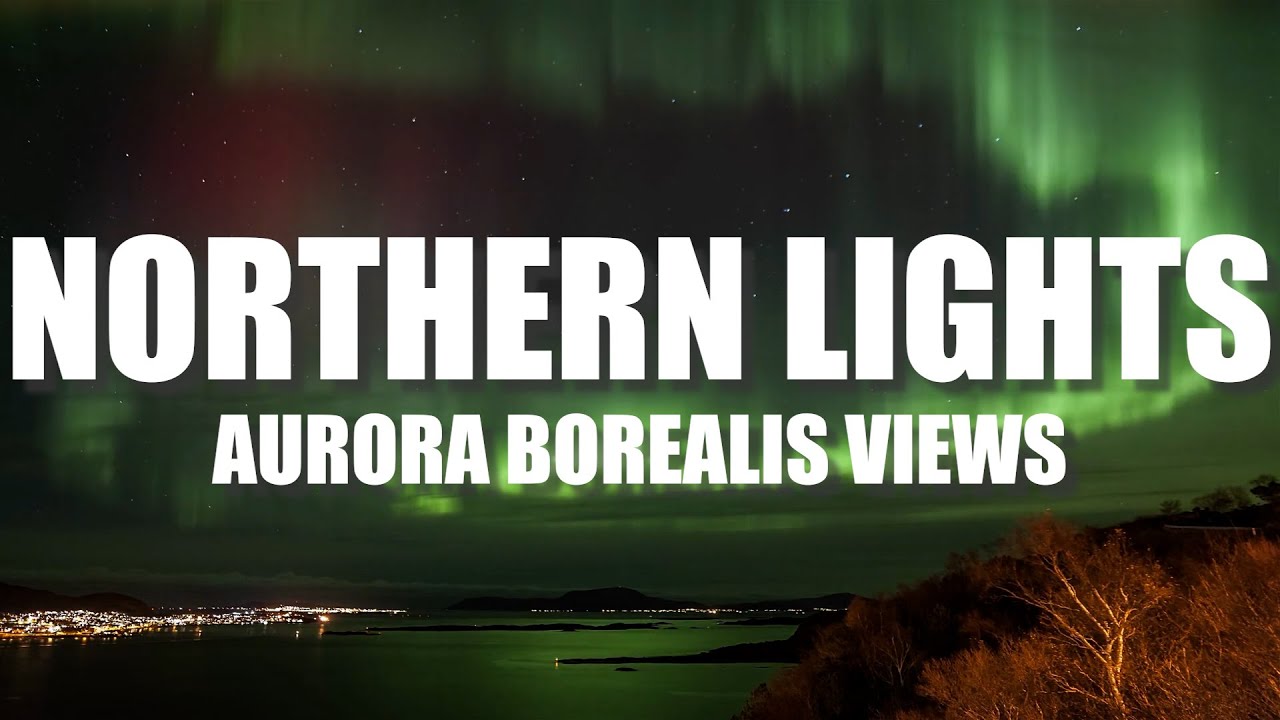 Relaxing Northern Lights for 1 Hour ~ Aurora Borealis ~ Stress Relief ...