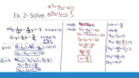 Solving Systems of Linear Equations Using Substitution Method Part 2