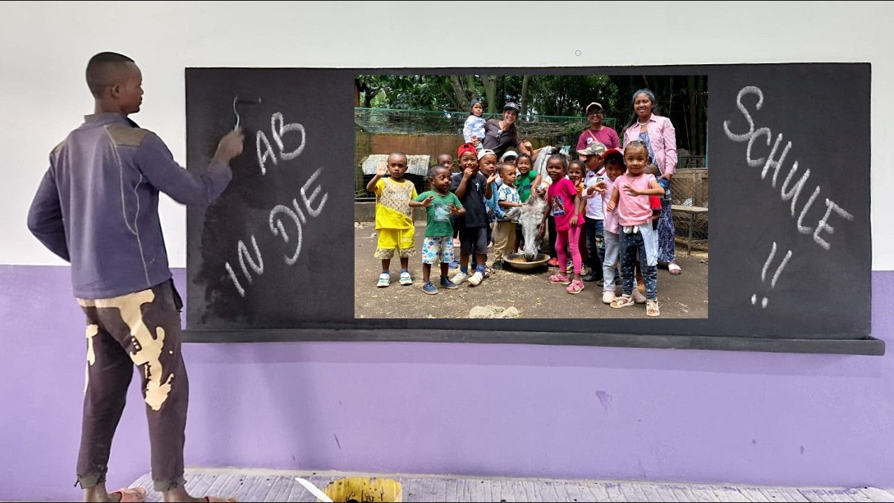 Schulbau in Madagaskar in den letzten Zügen und Ausflug mit dem Kindergarten