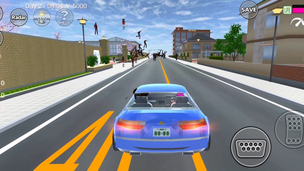 Polisi sakura tangkap yakuza | Sakura school simulator 