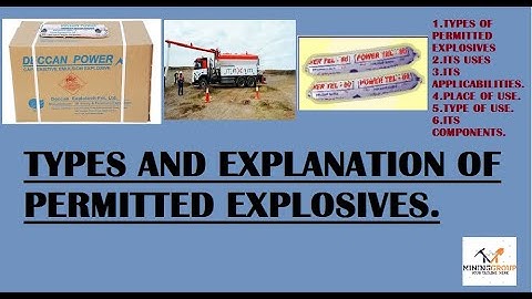 TYPES  AND USES OF PERMITTED EXPLOSIVES.MINING SIRDAR,OVERMAN,JMET & OTHER MINING EXAMS MININGGROUP