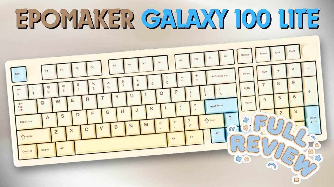 Is it boring or is it beautiful? Take a Look/Listen and find out!  EPOMAKER GALAXY 100LITE