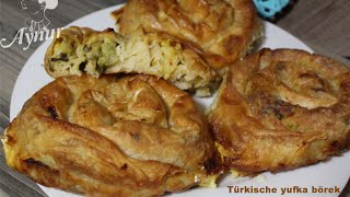 Türkische yufka börek /sehr einfach/ mit vegetarische Füllung/ meinerezepte