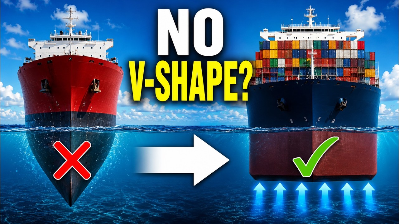 Why Don’t Massive Ships Have V-Shaped Hulls?