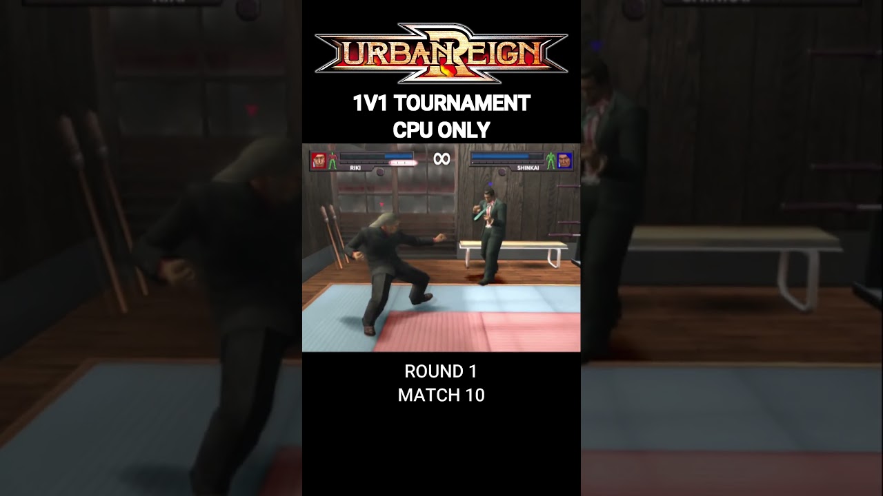 Riki VS Shinkai | 1v1 CPU Only Tournament #gaming #urbanreign #ps2 #ps2games #fightinggames #shorts