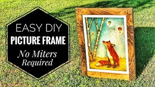 This picture frame is made with unconventional methods, showcasing that traditional woodworking is needed to make beautiful 