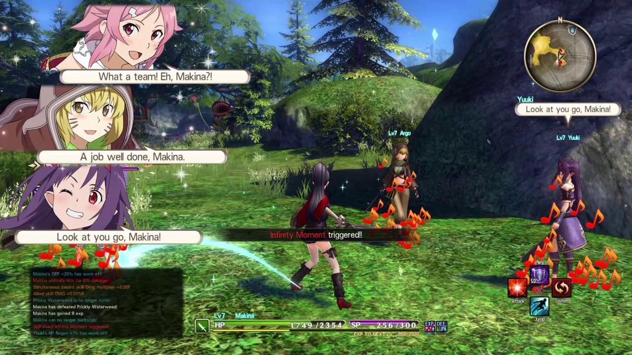 SWORD ART ONLINE HOLLOW REALIZATION Low lvl dagger gameplay YouTube