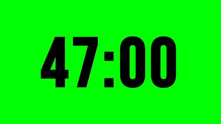 Timer 47 Minute With Alarm ⏱ No Music