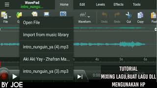 Tutorial Mix Lagu dengan HP & Apk Wavepad screenshot 4