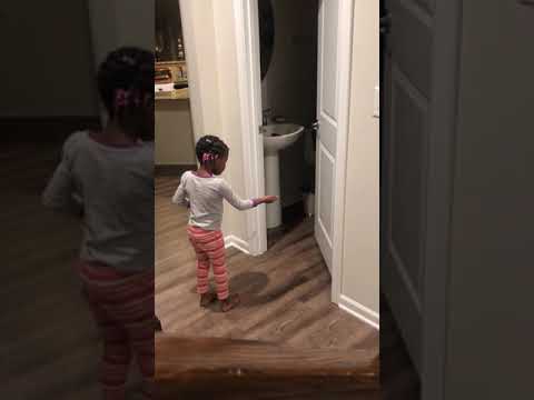 Little Girl Laughs When Dad Pretends to Put Poop on Her Hand - 1113305