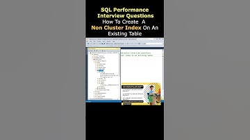 Most asked SQL interview questions Create a Non clustered Index in SQL Server #sqlserver