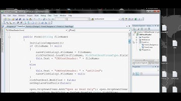 C sharp series - Example: 1.1. CBDTextReader, Notepad