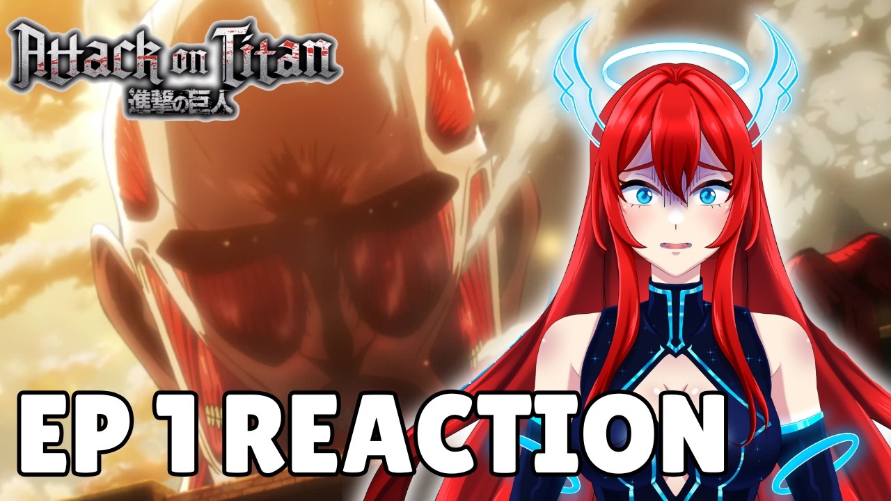I'M SO HOOKED! | Attack on Titan Ep 1 FIRST TIME VTuber Reaction
