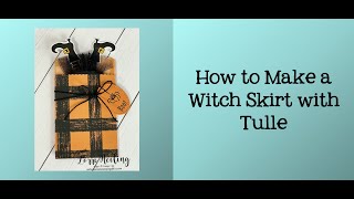 How to Make a Witch Skirt with Tulle @LorriHeiling
