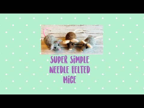 Needle Felted Felting project Animals Cute Mice Mouse Princess – Feltify