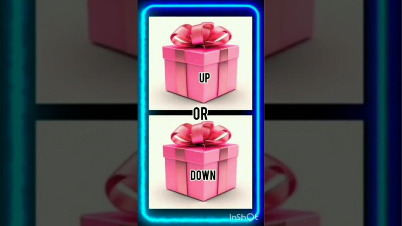 UP or DOWN pick one gift box 🎁 challenge 😍✨