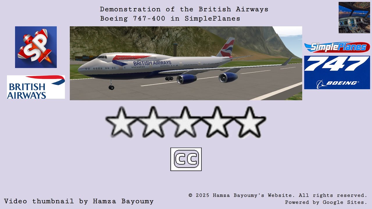Demonstration of the British Airways Boeing 747-400 in