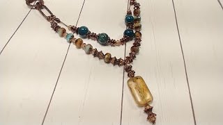 Multi Strand Necklace Using Sams Bead Box March 2022