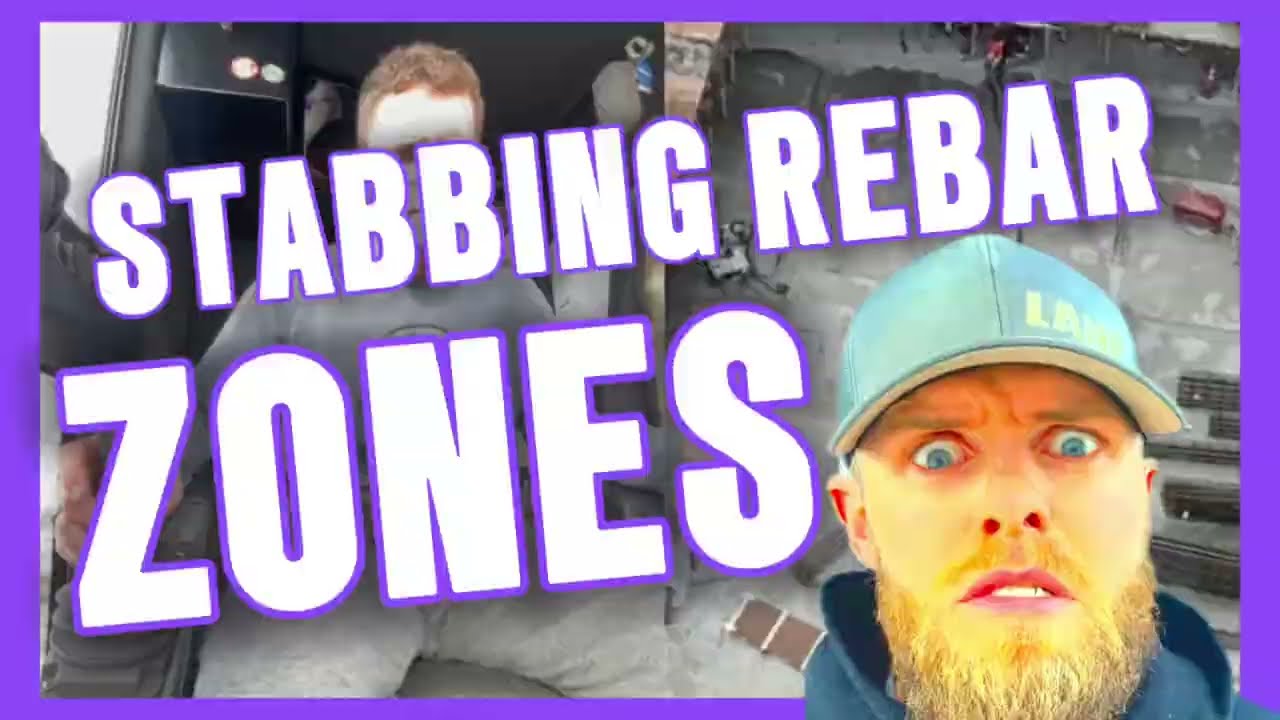 Tower Crane (POV) Stabs Rebar Zone from high is the sky!