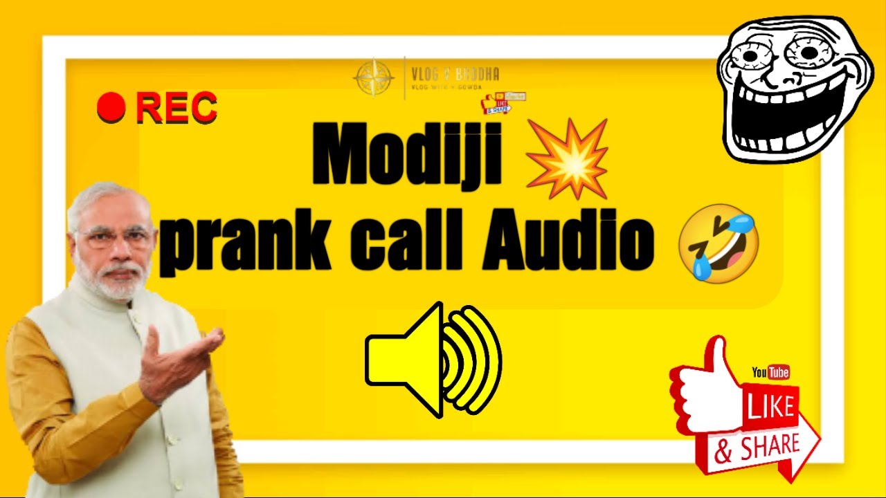 Modiji prank call Audio 🤣💥make your friends fool ||April fool special ...