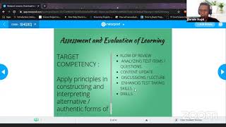 Assessment and Evaluation Part 1