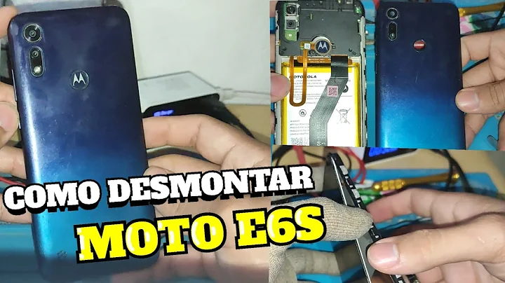 COMO DESMONTAR POR COMPLETO O MOTO E6S | COMO TIRAR TAMPA TRASEIRA, BATERIA, BIOMETRIA, TELA...