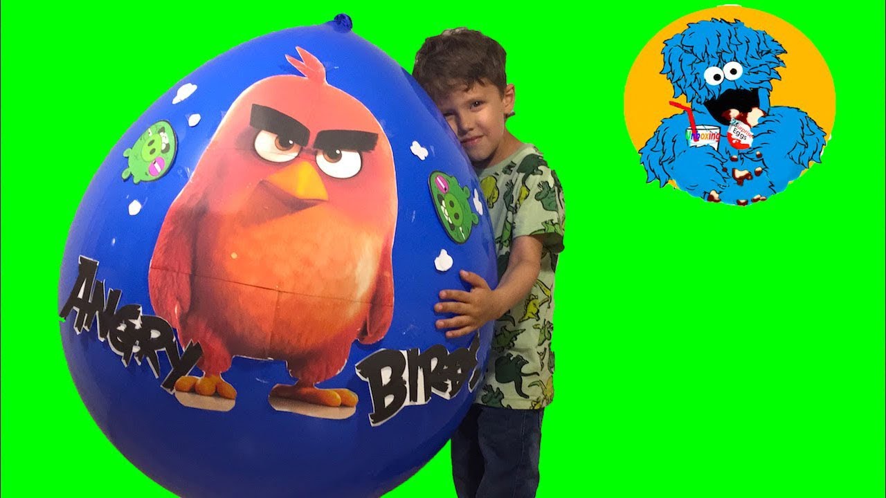 kinder сюрприз на русском языке Детки Открыли Гигантский Киндер Angry Birds Super Giant Kinder Egg Unboxing