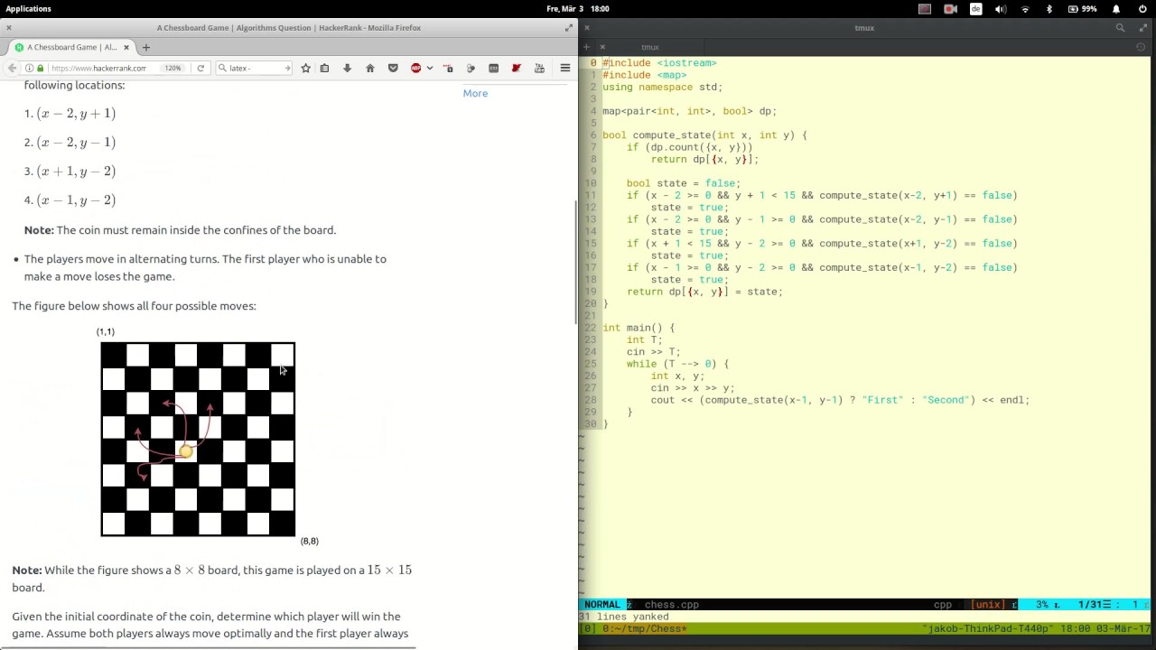 The chess mystery, solved  Fabulous adventures in coding