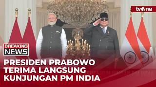 [BREAKING NEWS] Presiden Prabowo Sambut Kedatangan PM India di Istana | tvOne