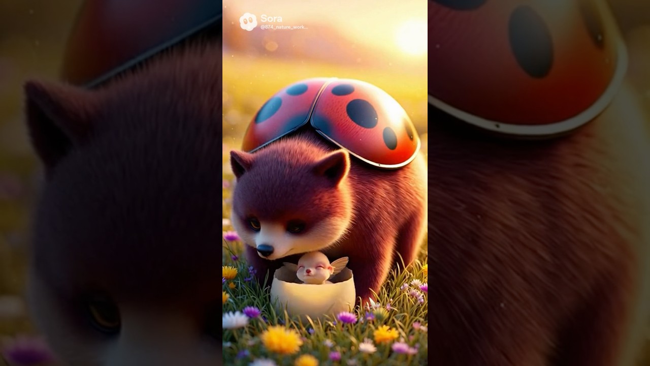 可愛い架空生物たちの出産シーン✨️ Cute fictional creatures giving birth 