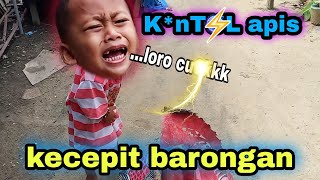 joni Harfis kecepit barongan saat sola