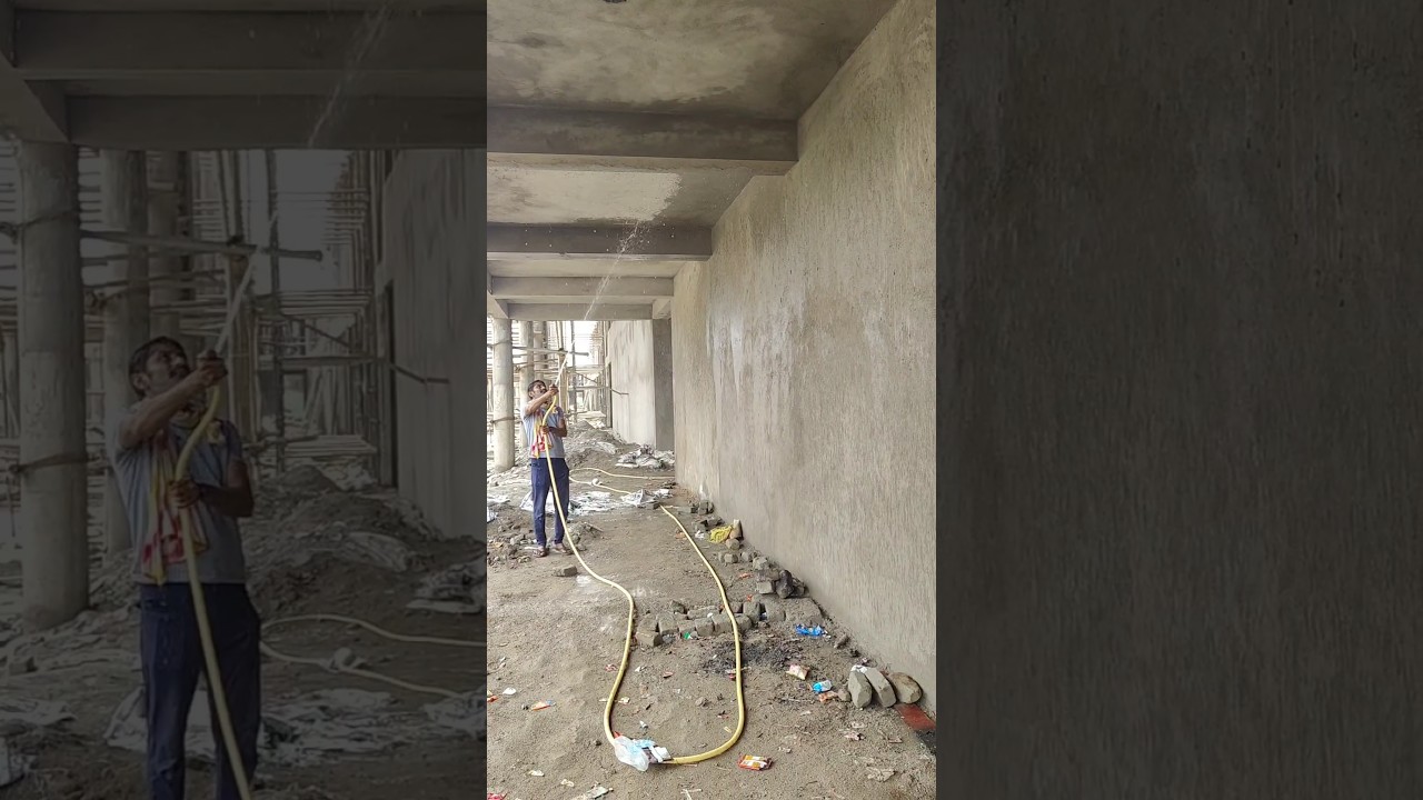 how to curing plaster wall | wall plaster ki curing kaise kre | curing work 