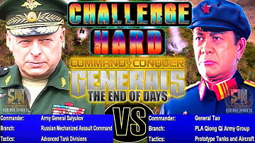 TEoD - Challenge - Russia Vs China Nuke - Hard - Mechanized Command - The End Of Days Mod- Zero Hour