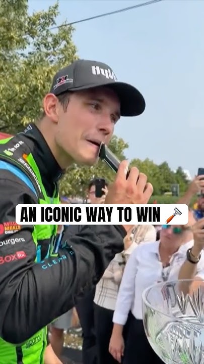 A bet was a bet for Christian Lundgaard 🪒 #indycar #racing #indyto