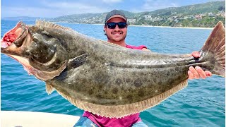 Our BIGGEST California Halibut Ever! (CATCH, CLEAN and COOK)