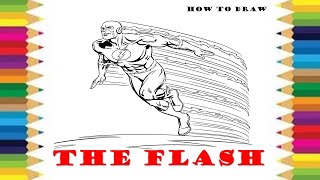 Flash Coloring Pages Coloring Page/ How to Color /Cartoon  #theflash  #drawing #howtodraw