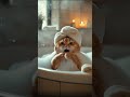 "Why Are You Looking? Pet Bath Privacy Invasion"なんで見てるの?ペットのお風呂のプライバシー侵害 #shorts