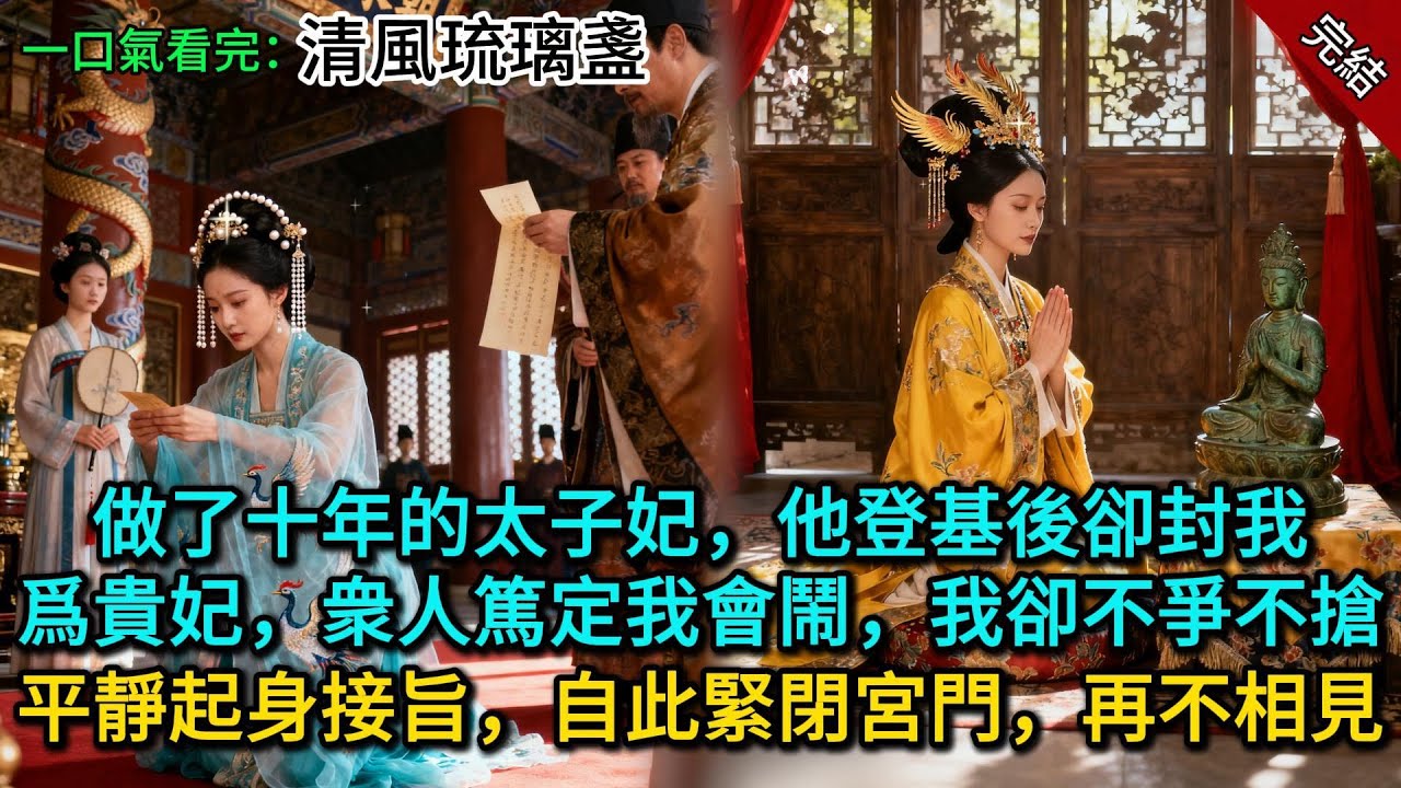做了十年的太子妃，他登基後卻封我爲貴妃。衆人篤定我會鬧，我卻不爭不搶，平靜起身接旨，自此緊閉宮門，再不相見...