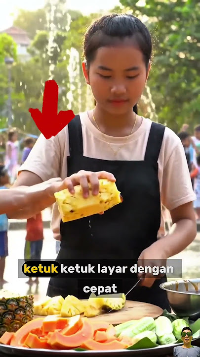 Viral❗Penjual buah ini sambil atraksi