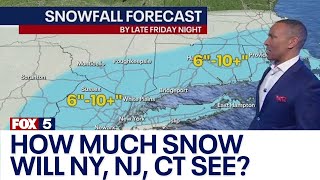 NYC weather: How much snow will NY, NJ, CT see?