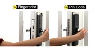 YMF40 (Mortise Lock) - Biometric, PIN Code, Mechanical key & Remote Control (Optional)