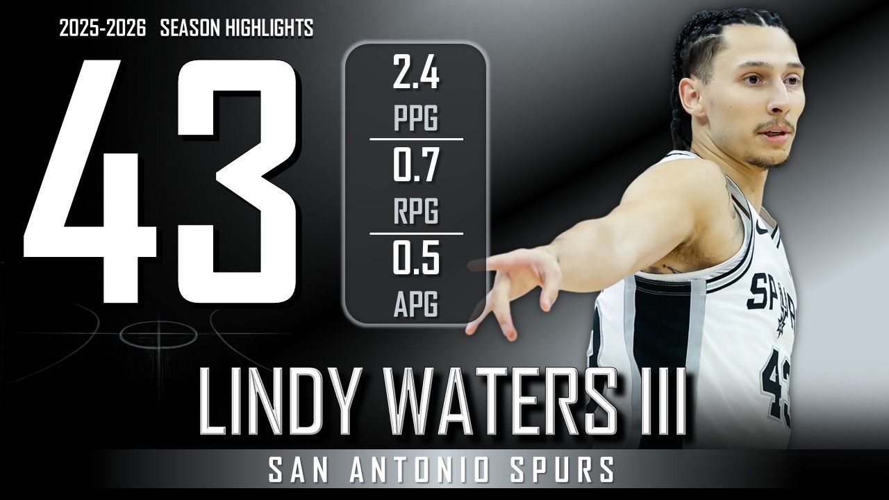 Lindy Waters III || 2025-2026 San Antonio Spurs Highlights