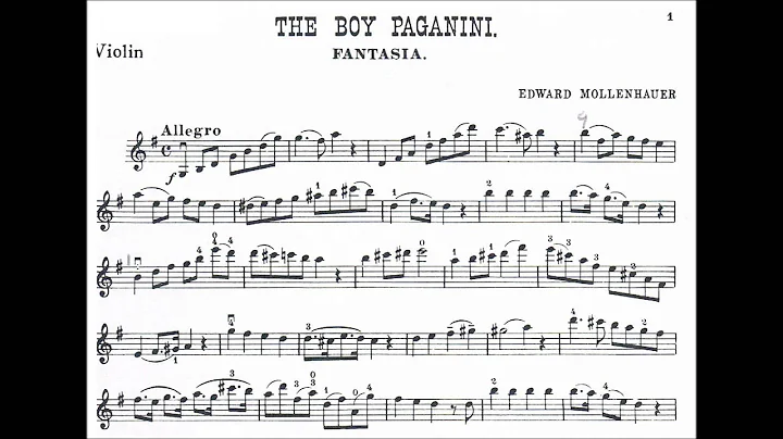 Mollenhauer, Edward  The Infant (+the Boy) Paganini Fantasia for violin + piano