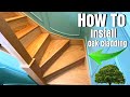 How to install oak cladding to staircase  step by step installation