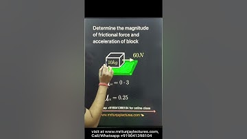 How can find magnitude of frictional Force and Acceleration of the block