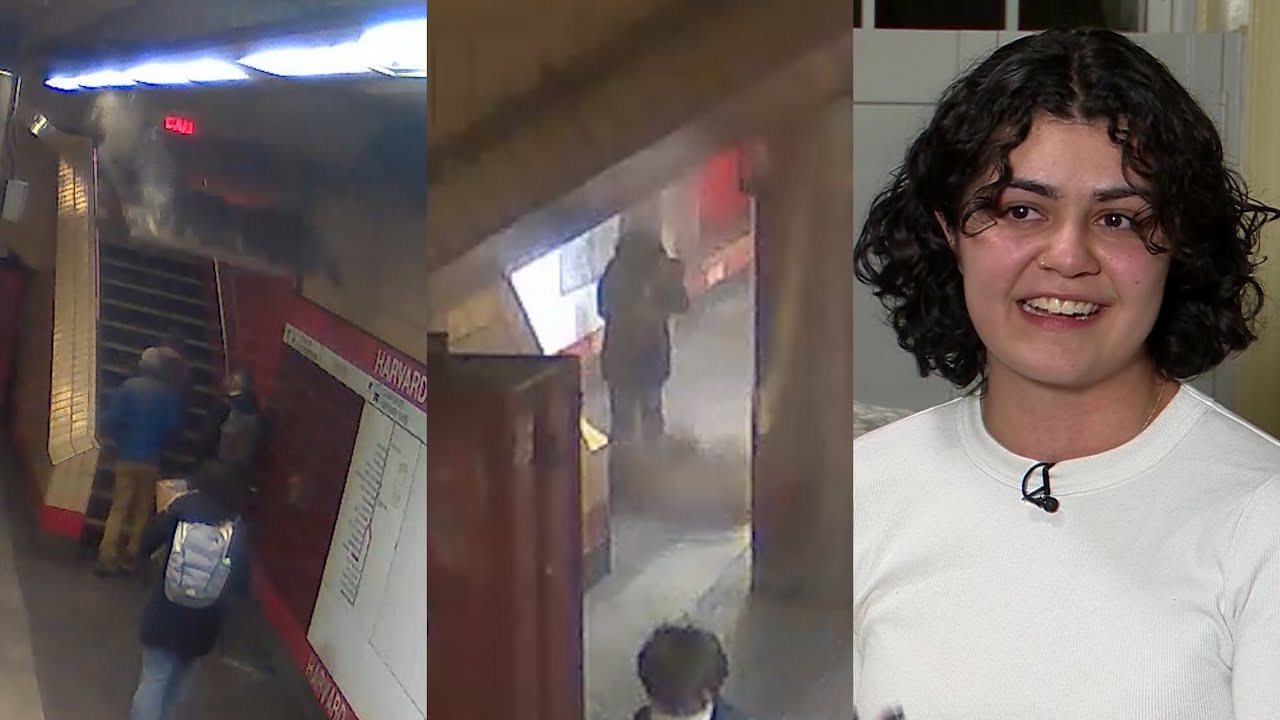 MBTA passenger inches away from ceiling tile collapse speaks out - YouTube