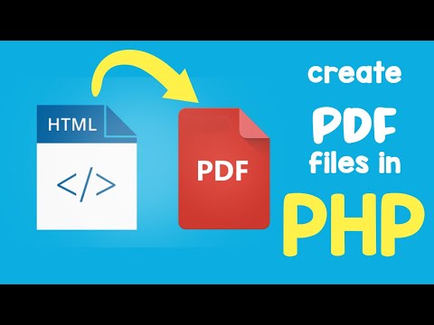 ออกรายงาน php เป็น pdf  2022  Create PDF files from HTML using PHP and mPDF | Quick programming tutorial