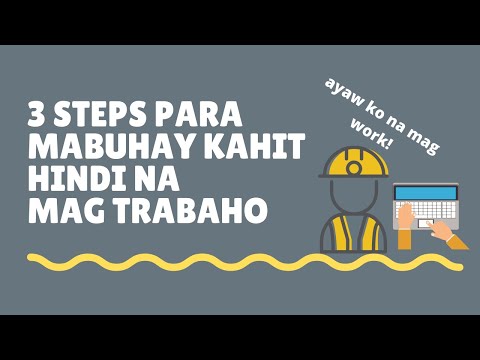 Video: Paano Mabuhay Nang Walang Trabaho Sa