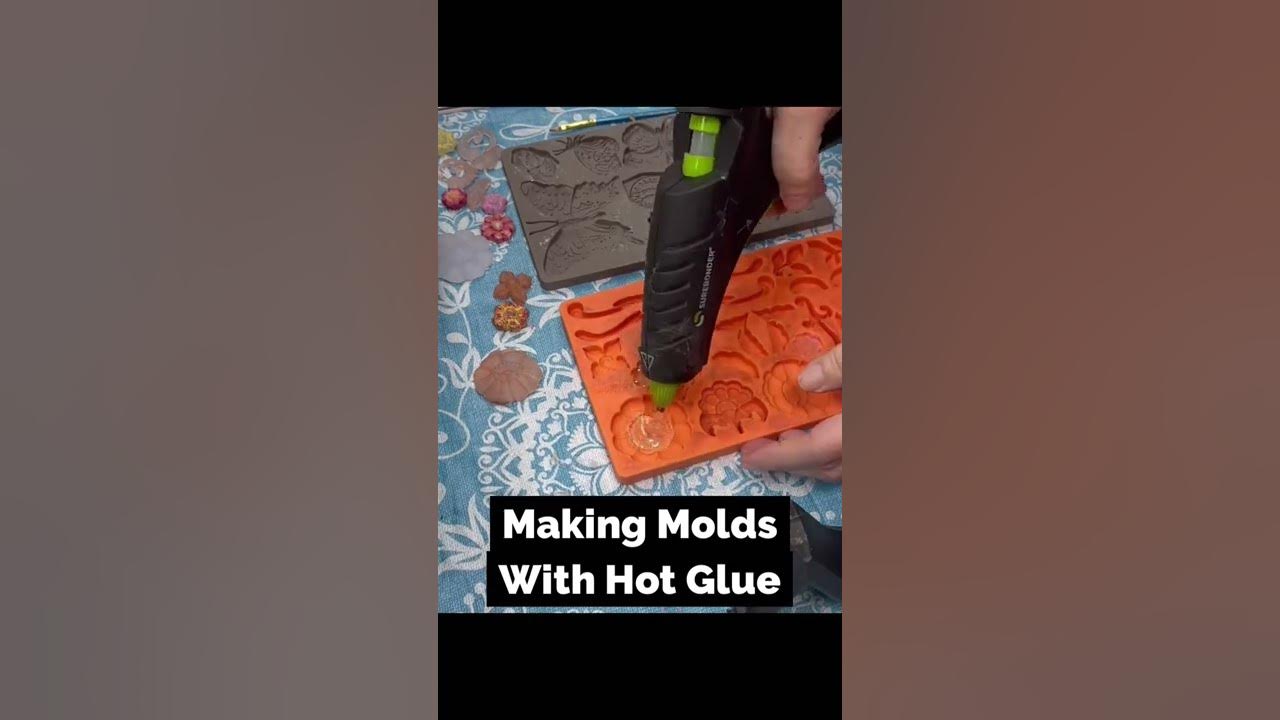 part 1) HOW TO USE COLORED HOT GLUE, IN SILICONE MOLDS! COME CHECK IT  OUT!!! 