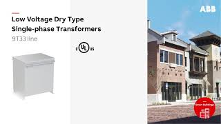 GE by ABB Low Voltage Dry Type Single-phase Transformers